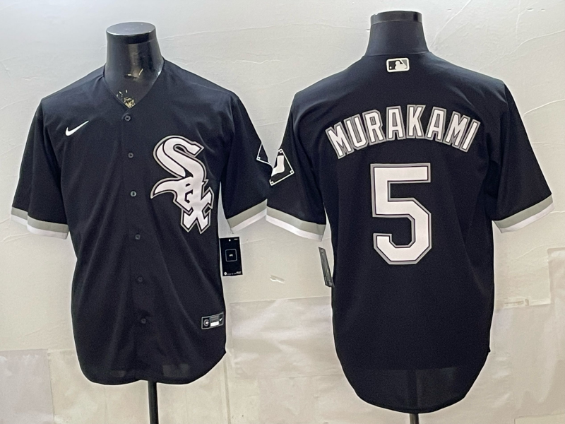 2026 Men Nike Chicago White Sox #5 Murakami black MLB Jersey 0410005